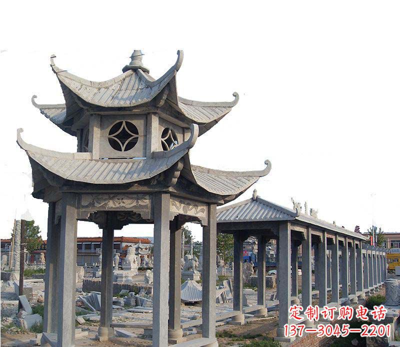 沧州双层仿古凉亭石雕