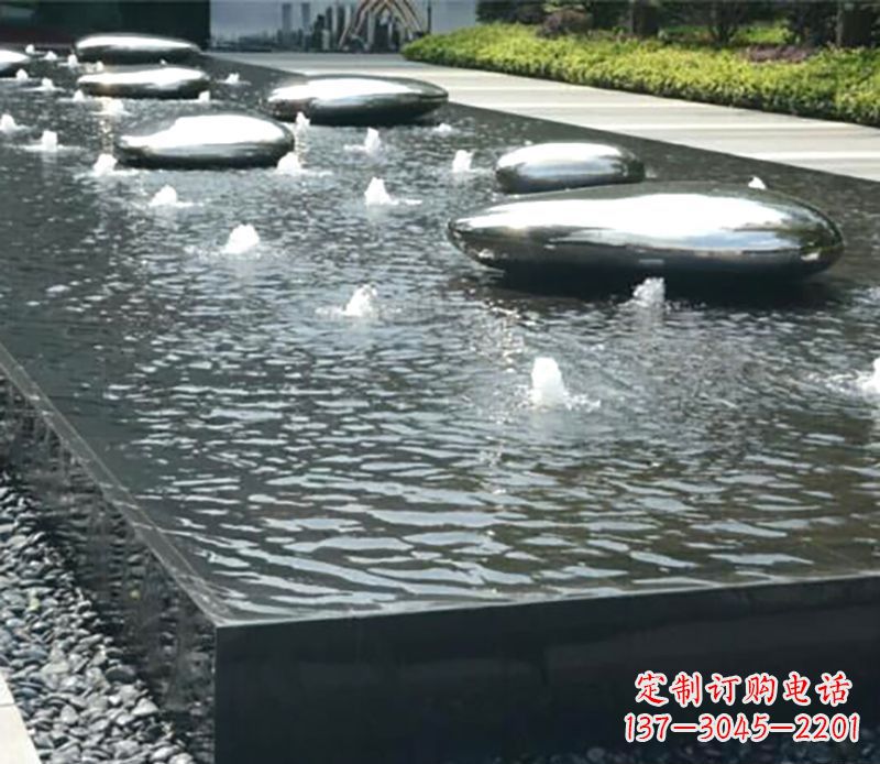 沧州水滴水池不锈钢雕塑