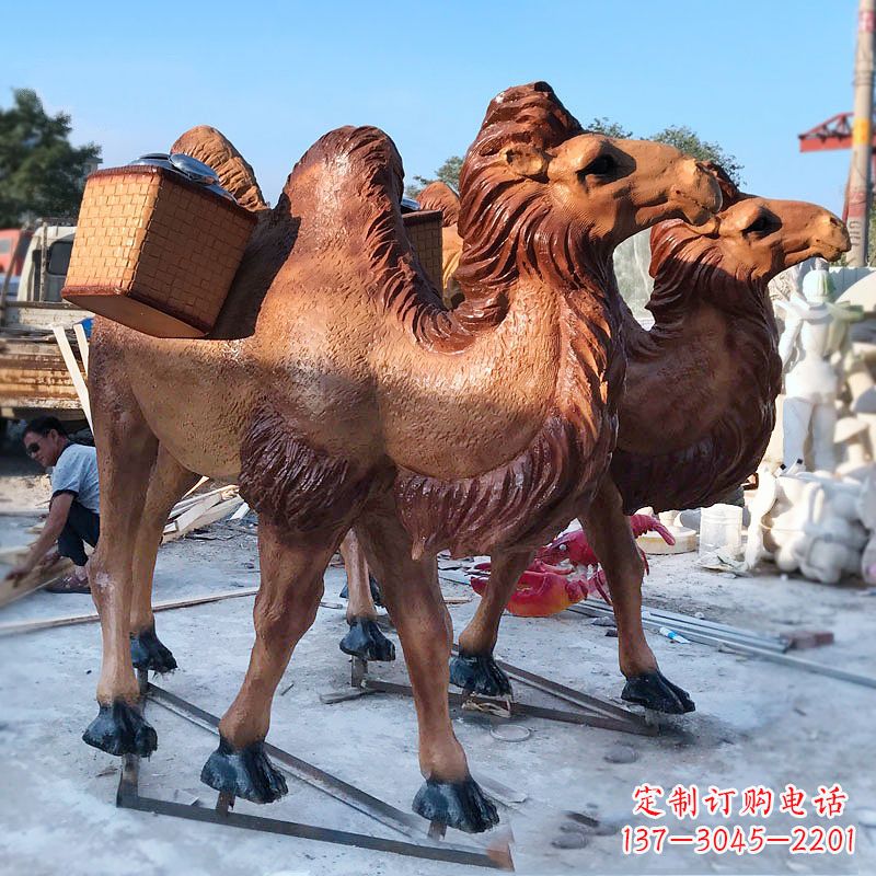 沧州丝绸之路仿真骆驼雕塑