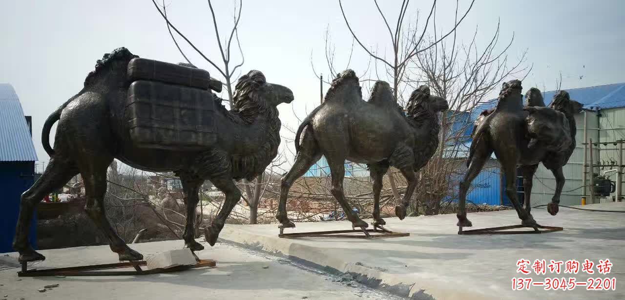 沧州丝绸之路铜骆驼雕塑
