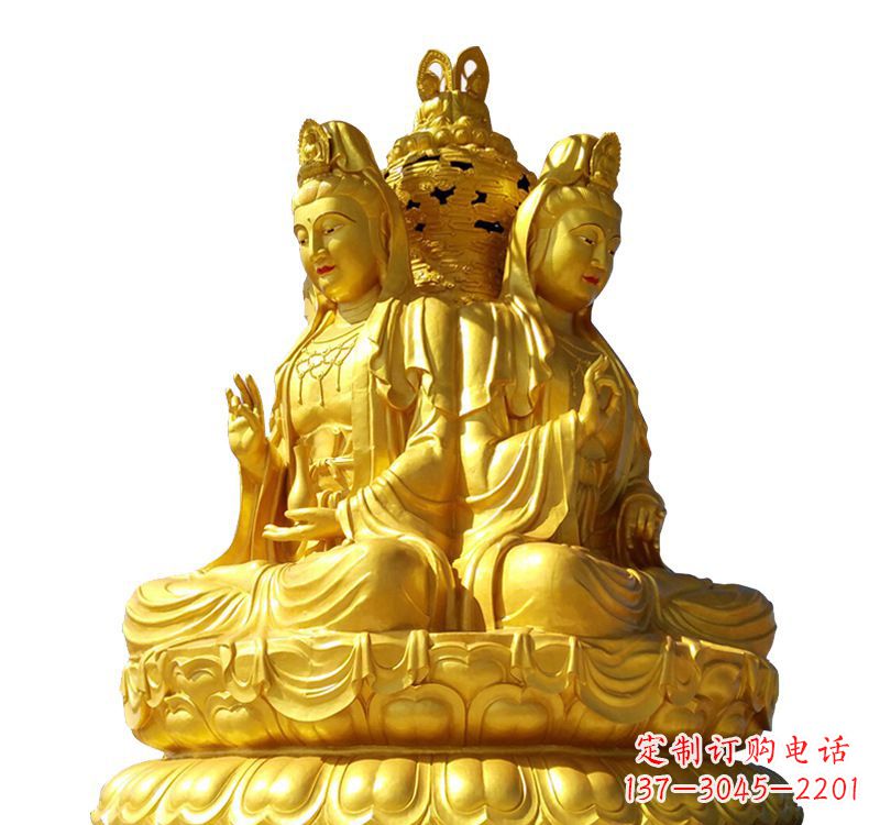 沧州四面观音菩萨铜像