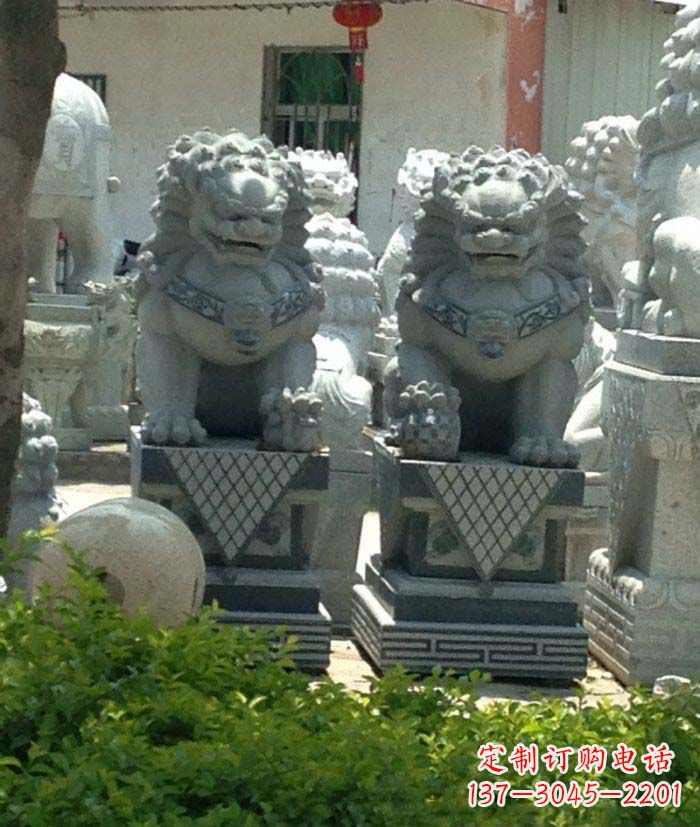 沧州寺庙景观仿古石狮子