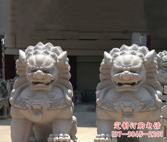 沧州寺庙景观仿古镇宅石狮子