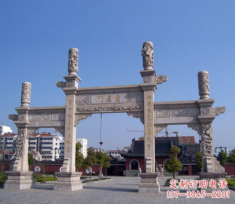 沧州寺庙景观石牌坊