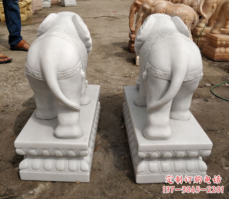 沧州寺庙石雕大象