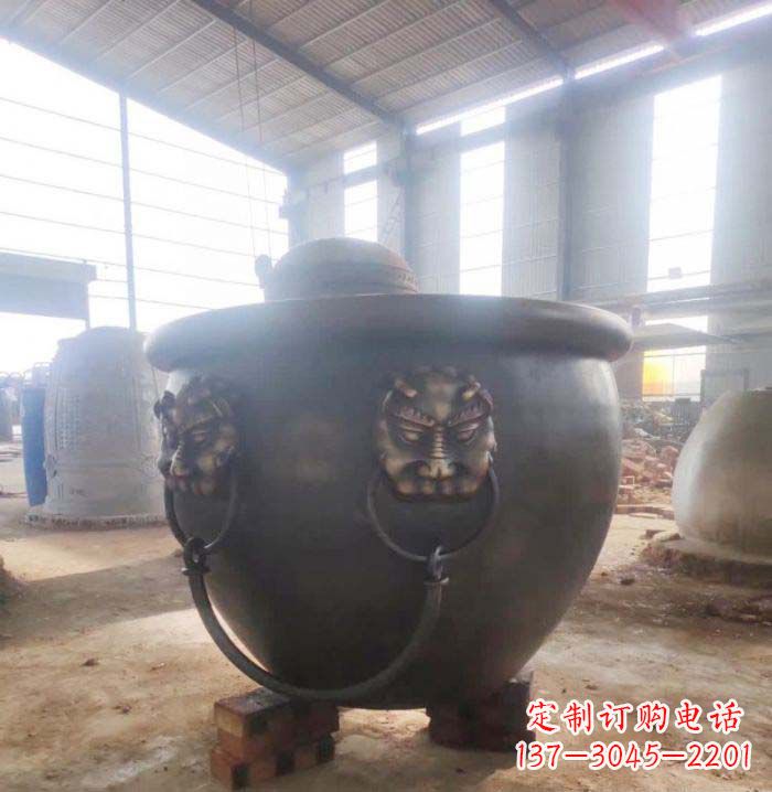 沧州寺庙水缸铜雕