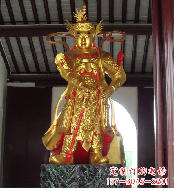 沧州寺庙韦陀菩萨铜雕