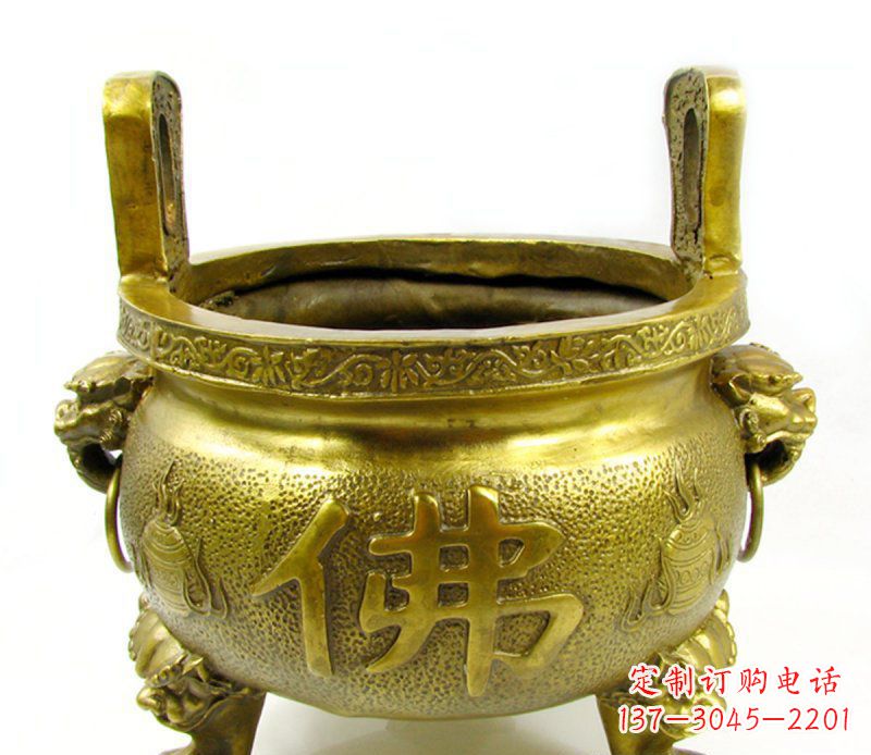沧州寺庙香炉铜雕 (6)