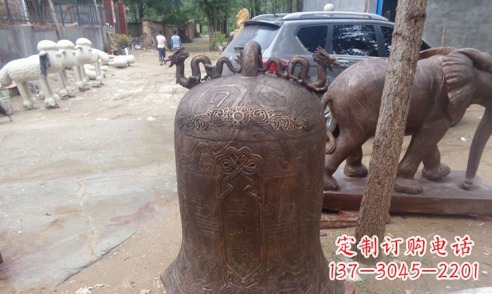 沧州寺庙铸铜钟铜雕 (3)