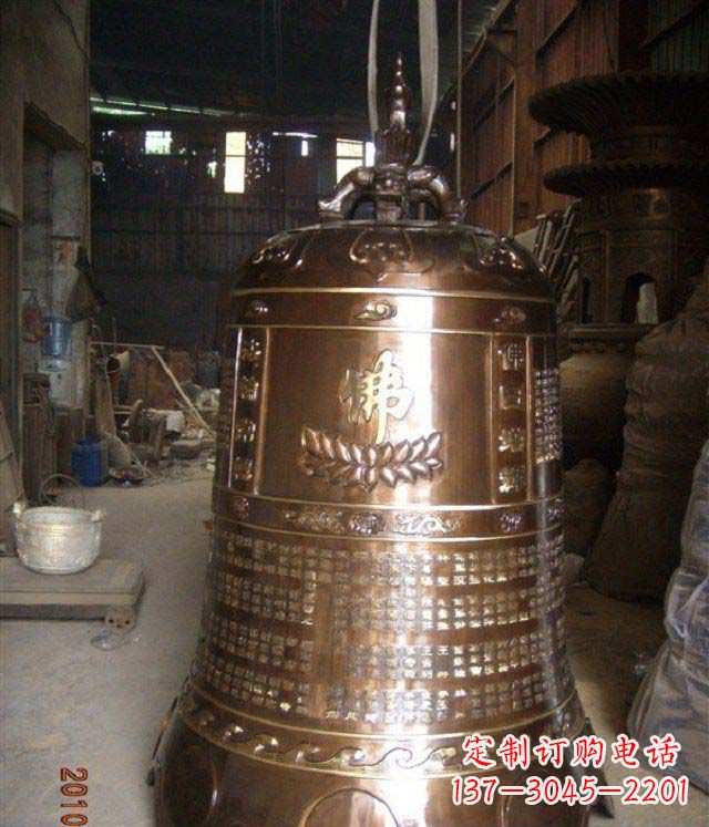 沧州寺庙铸铜钟铜雕