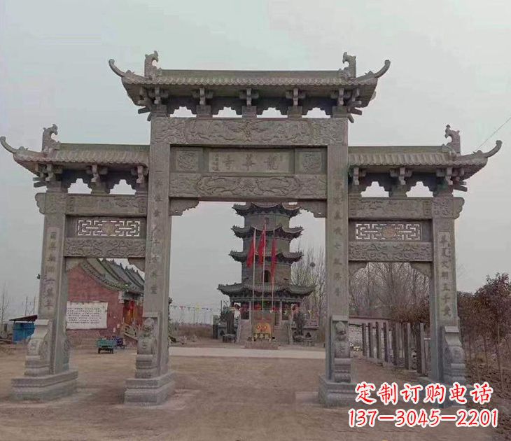 沧州寺院石牌坊