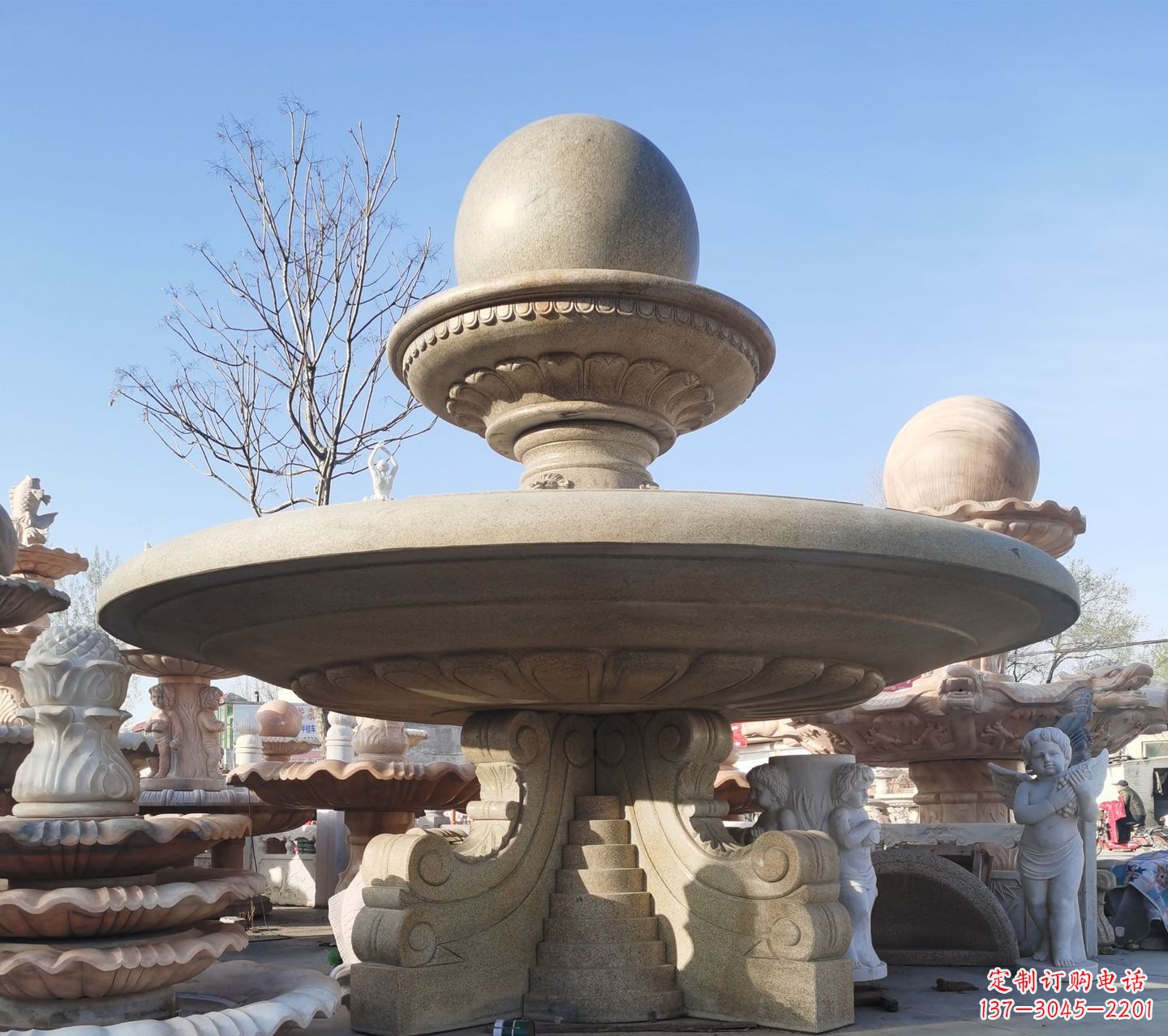 沧州松香玉大理石风水球