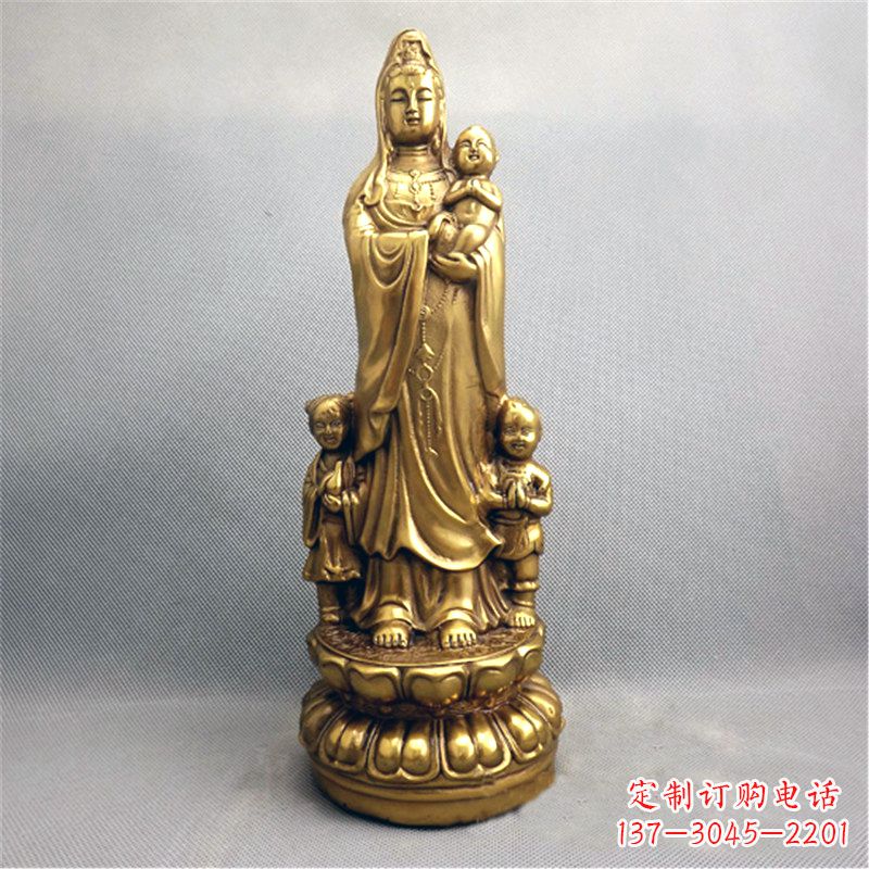 沧州送子观音纯铜雕塑