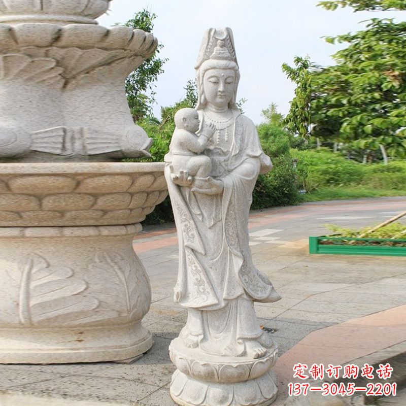 沧州送子观音汉白玉石雕