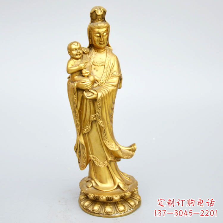 沧州送子观音铜雕