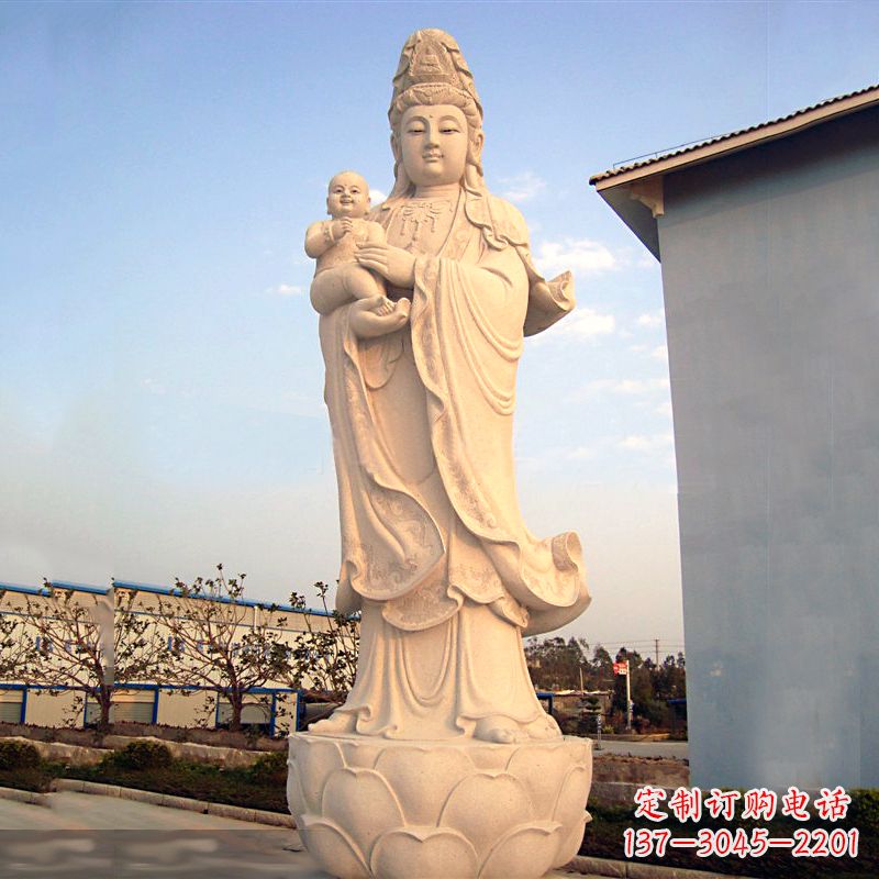 沧州送子观音石雕