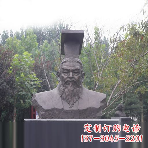 沧州隋朝开国皇帝隋文帝杨坚石雕头像