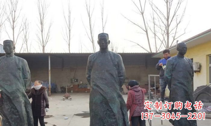 沧州陶行知人物铜雕 (3)