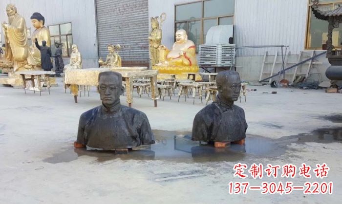 沧州陶行知半身像铜雕