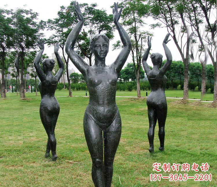 沧州跳芭蕾舞的女孩铜雕