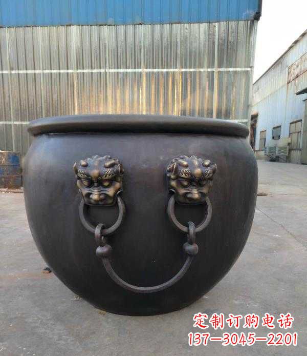 沧州庭院水缸铜雕