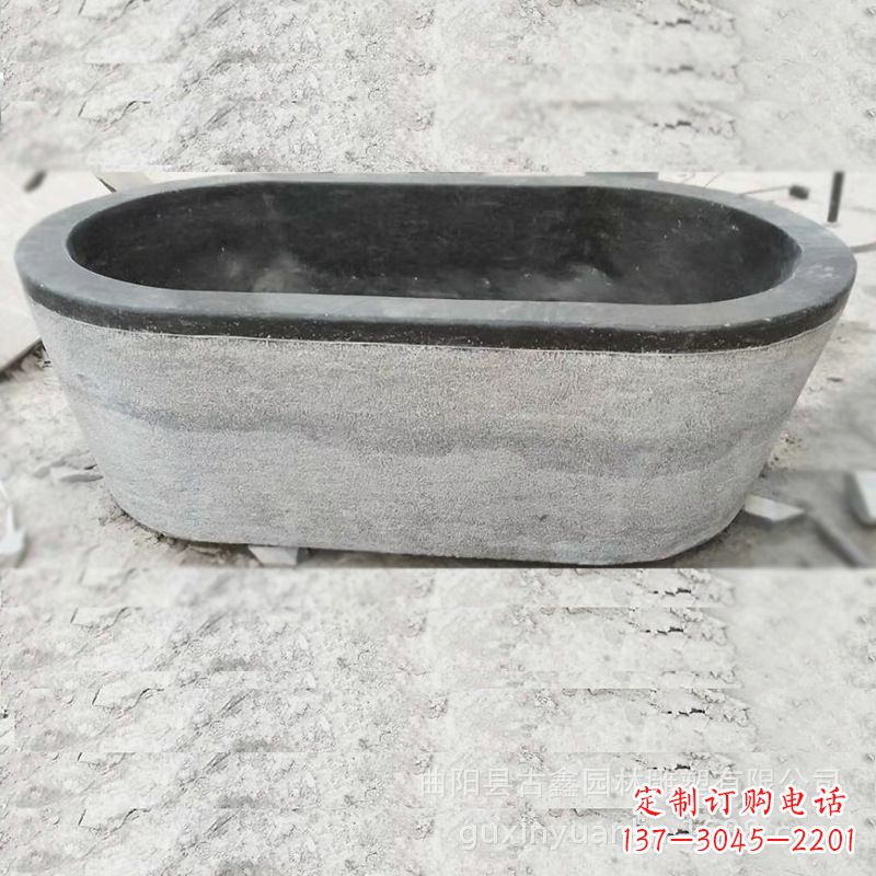 沧州庭院养鱼石雕水槽