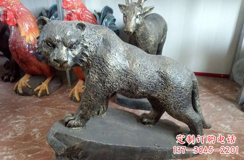 沧州铜雕豹子雕塑