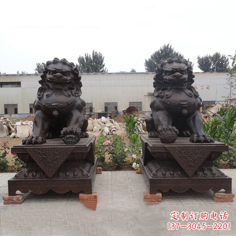 沧州铜雕北京狮子