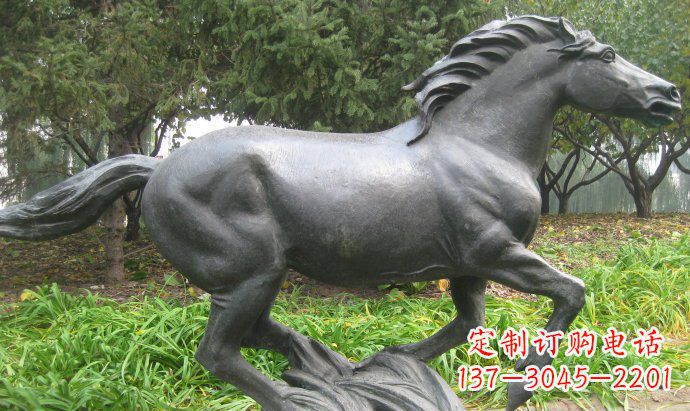 沧州铜雕奔马公园动物雕塑
