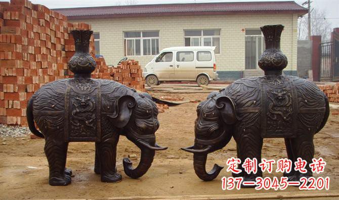 沧州铜雕大象公园动物雕塑