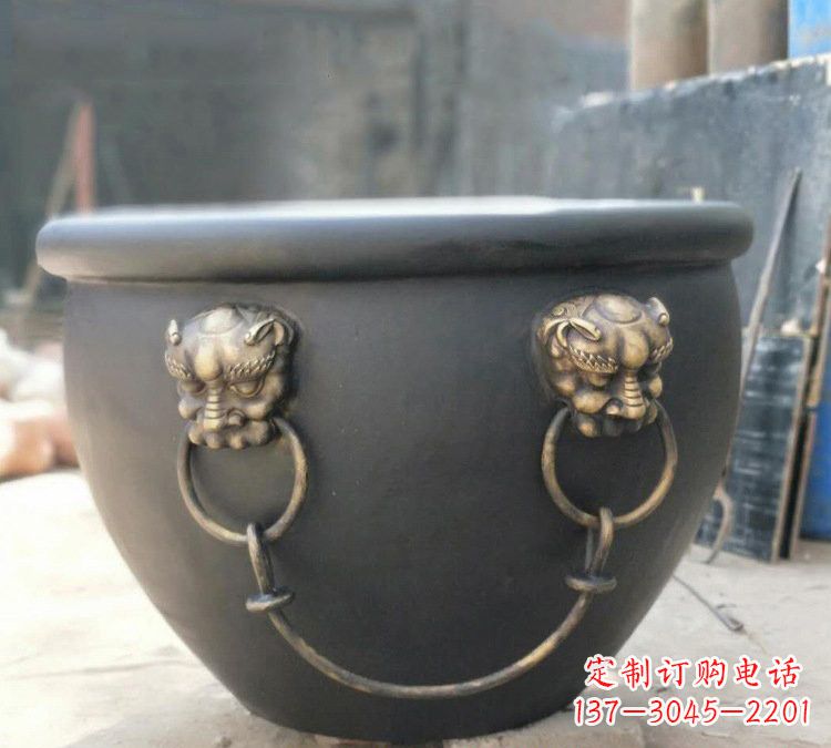 沧州铜雕故宫水缸