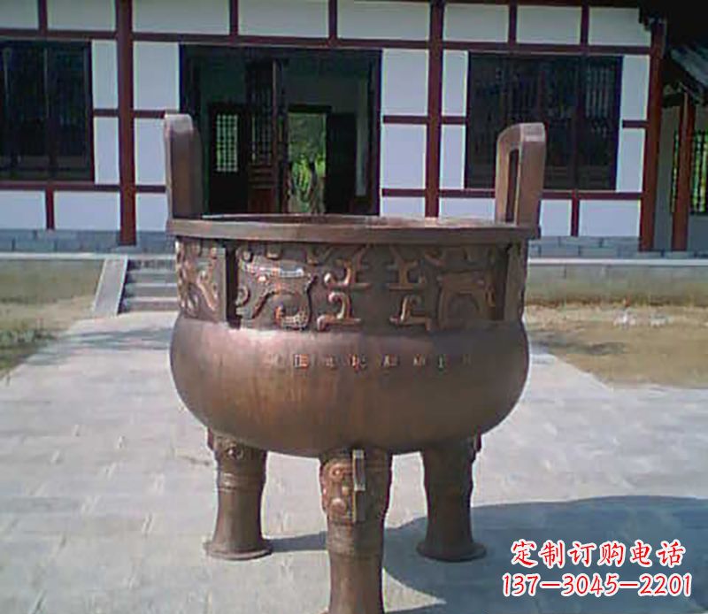 沧州铜雕广场圆形香炉