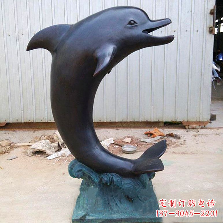 沧州铜雕海豚雕塑