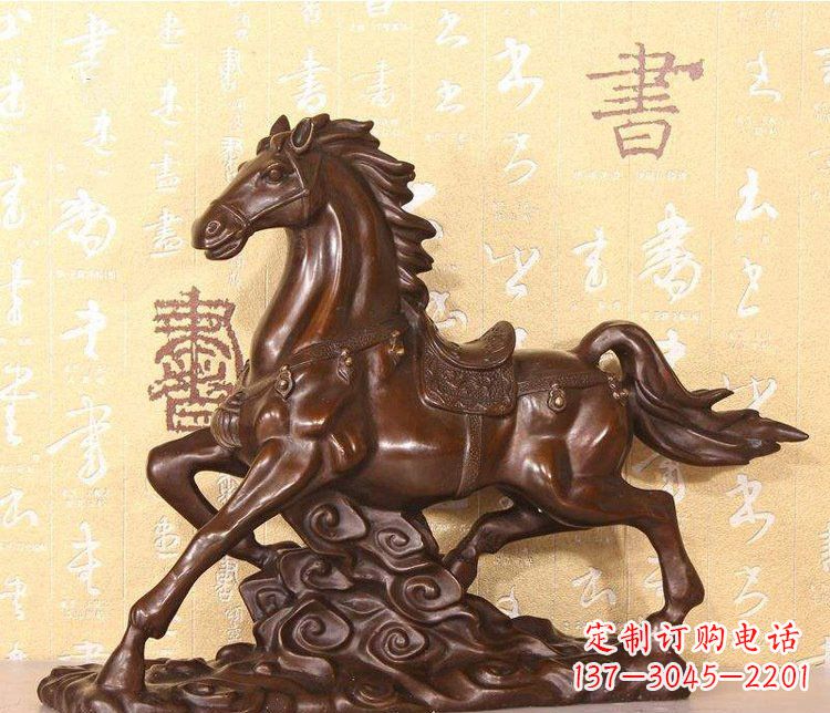 沧州铜雕户外园林动物马雕塑