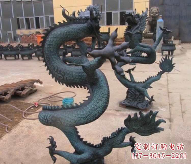 沧州铜雕户外装饰神龙雕塑摆件