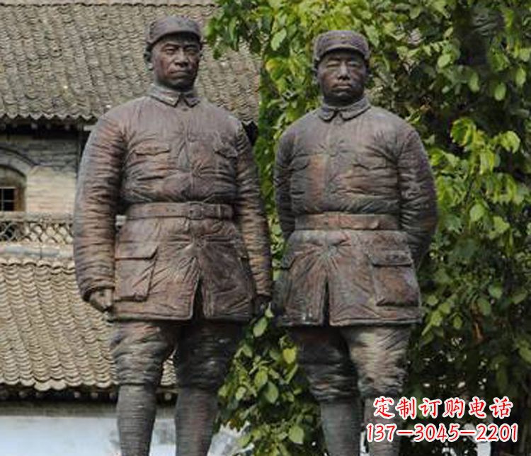 沧州铜雕解放军战士人物雕塑