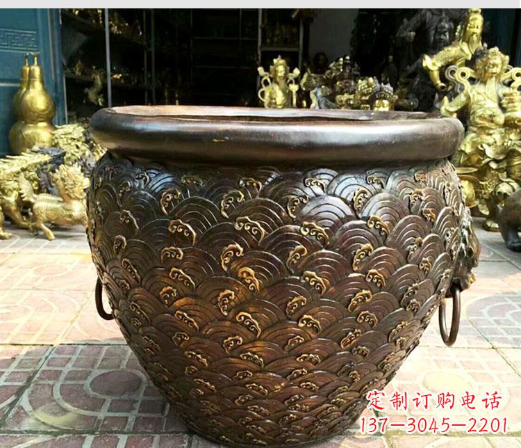 沧州铜雕景观花盆