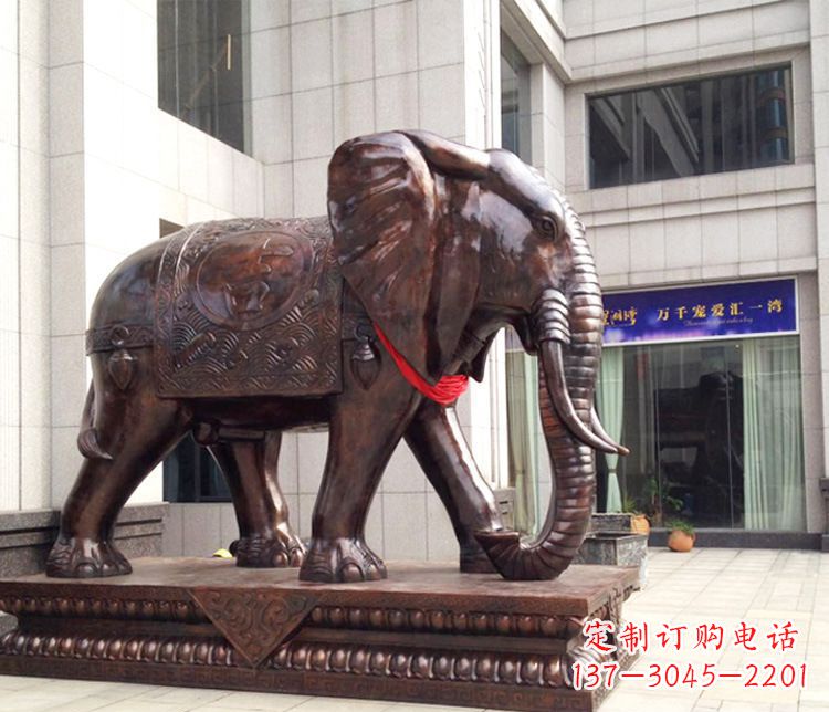 沧州铜雕企业招财大象