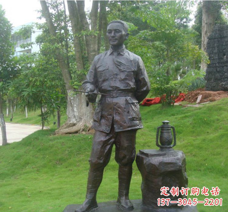 沧州铜雕青年时期邓小平