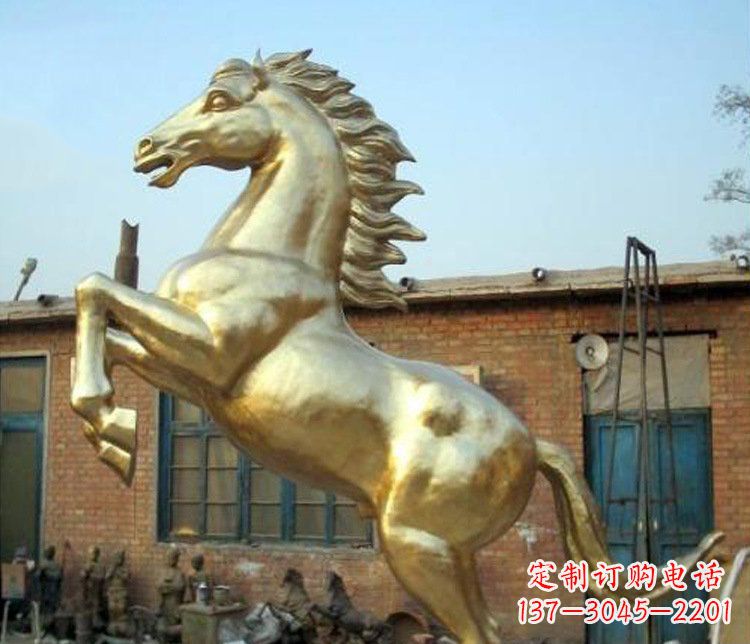 沧州铜雕室商场招财动物马雕塑