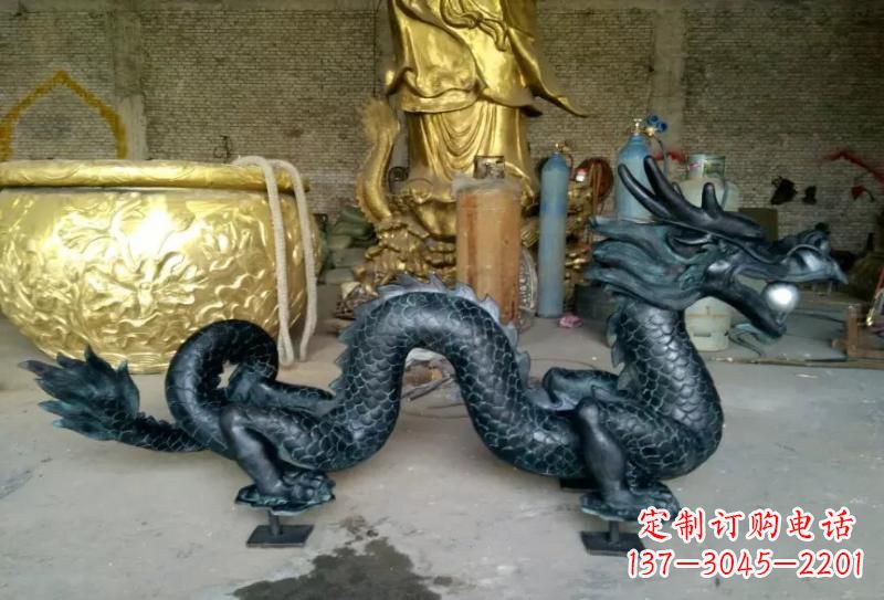 沧州铜雕双龙戏珠222