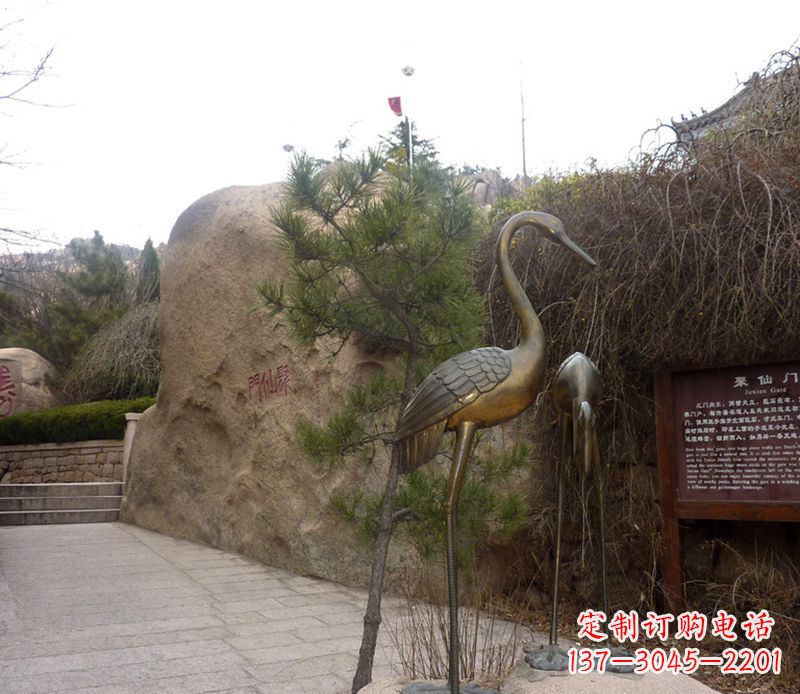 沧州铜雕仙鹤