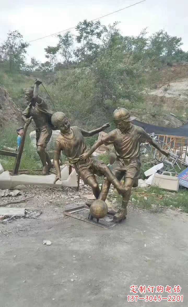 沧州铜雕小孩童趣人物雕塑