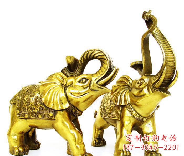 沧州铜雕小象公园动物雕塑