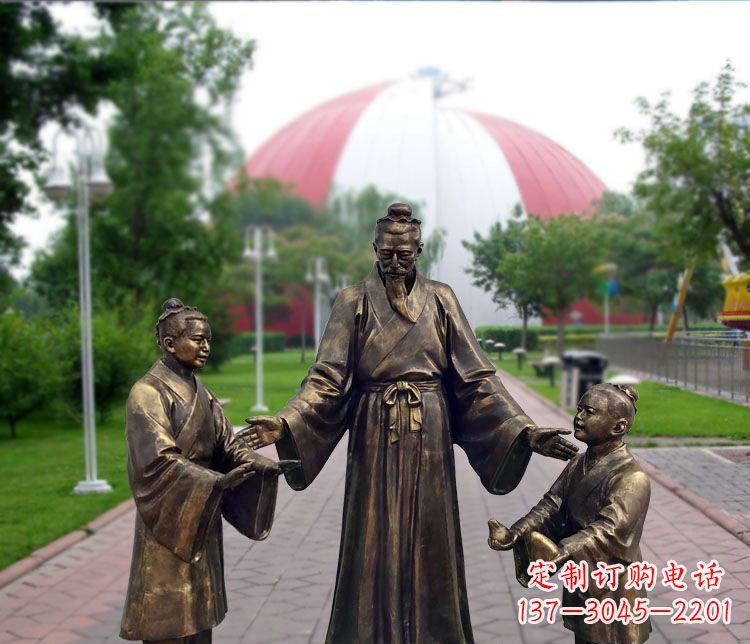 沧州铜雕园林孔融让梨
