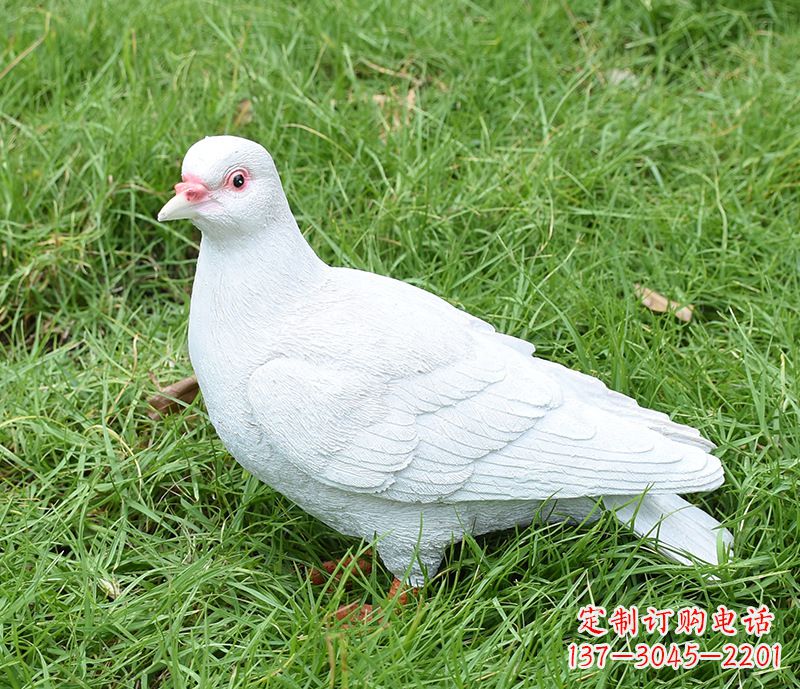 沧州潍坊和平鸽雕塑女孩