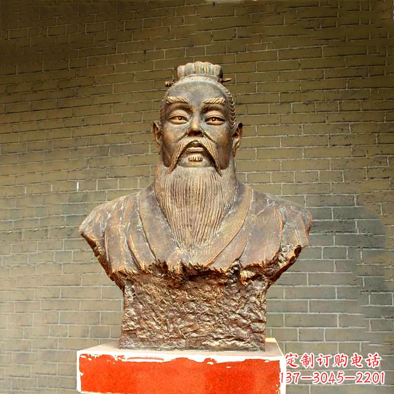 沧州五帝之帝喾半身像胸像雕塑