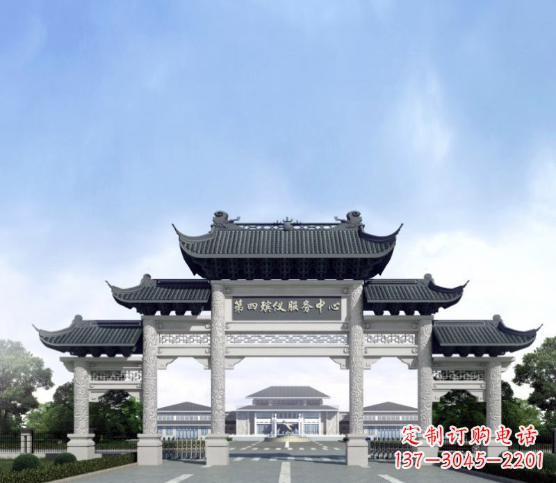 沧州五门景观石牌坊
