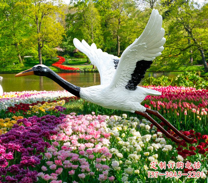 沧州仙鹤雕塑灯