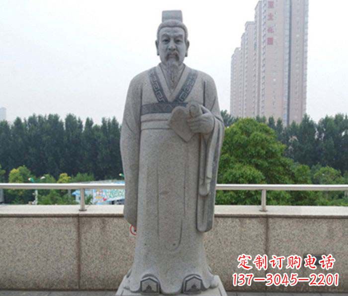 沧州先秦法家代表人物商鞅石雕